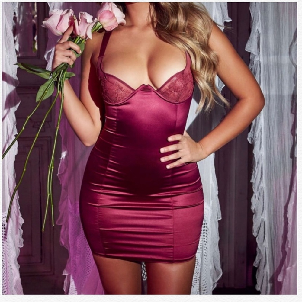 Oh Polly Satin Dress